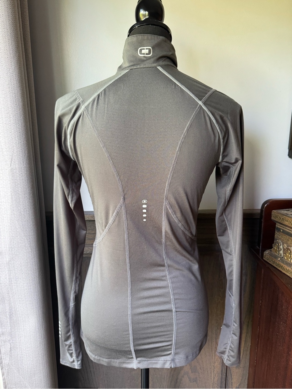 OGIO Charcoal Gray Long-Sleeve Half-Zip Performance Top XS EUC - Picture 5 of 11